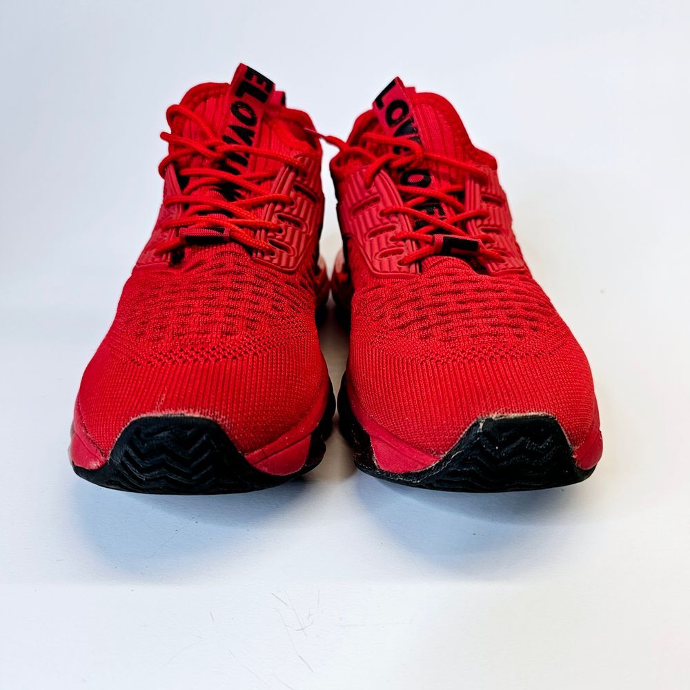 Off-Line Red Athletic Sneakers Running Shoes Performance Training Mens 7.5 Sz 41 - Picture 7 of 8